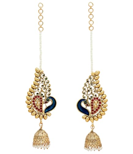 Image of Shining Diva Fashion Ear Cuff Earrings for Women Stylish Traditional Fancy Jhumki Jhumka (17013er)