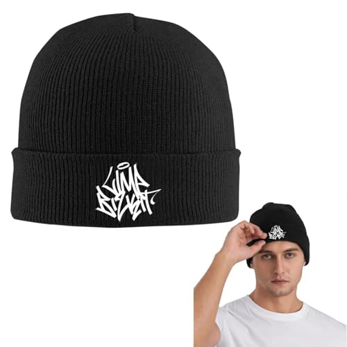 Limp Bizkit Cálido Gorro de Punto Moda Gorro de Gorro de otoño Invierno al Aire Libre Gorros de Perro para Hombres Mujeres Adultos