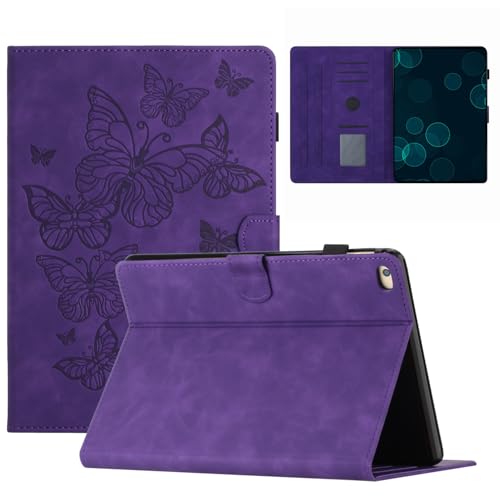 Étui pour iPad 6e génération 2018, pochette daim 9.7 pouces avec porte-stylo et support Air 2