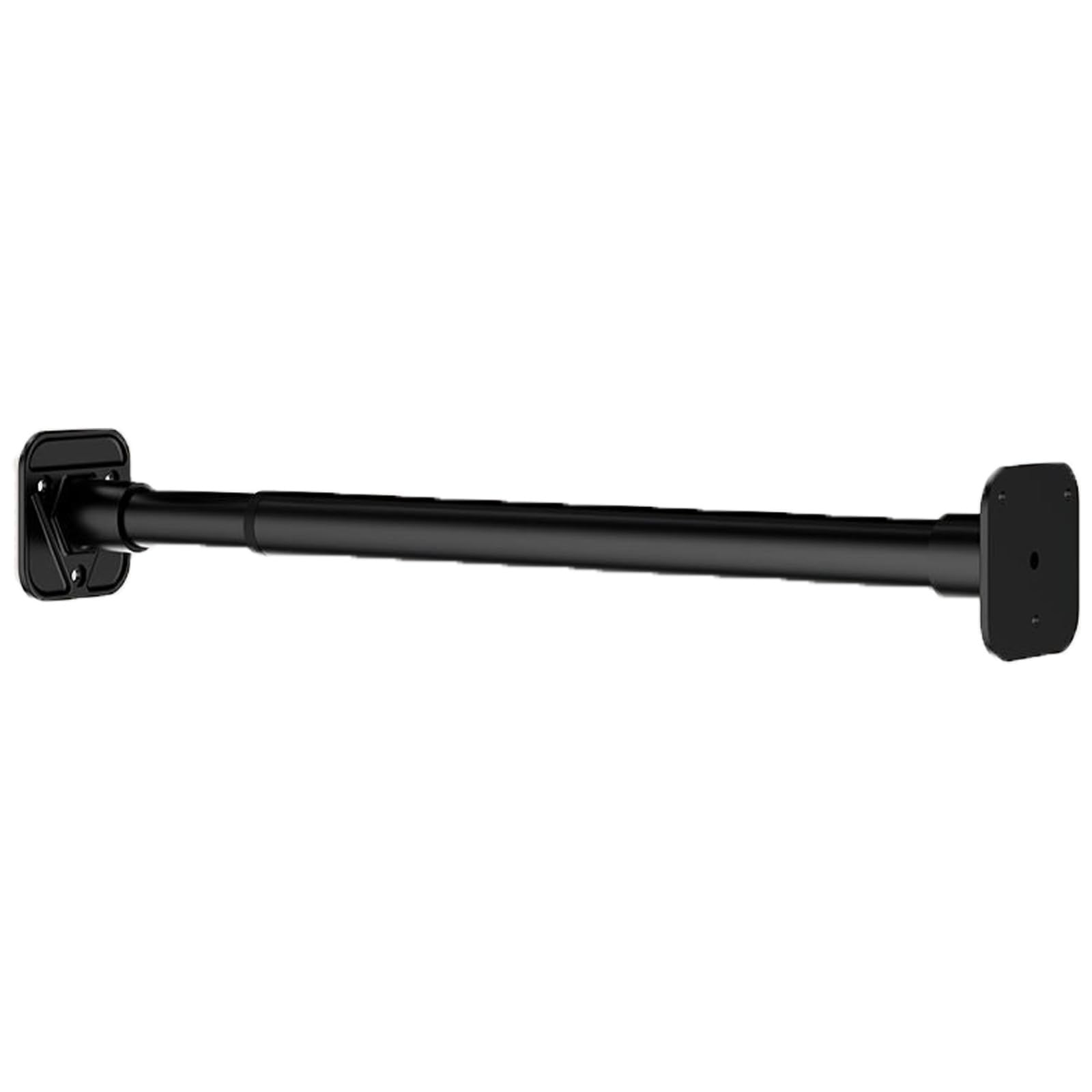 Drill Mounted Shower Curtain Rod, Stainless Steel Tension Curtain Rod, 15-118 In Adjustable for Bathroom Bathtub Closet(Black,180-250cm/70-98in)