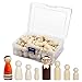 Peg Dolls Madera, Comius Sharp 50 Piezas Muñecas de Madera Juguete de Madera, Artesanias de Madera Títere Humanoide para Pintar DIY Manualidad Decoración Conjunto Familiar Arte