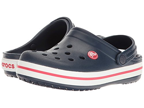 Image of crocs Unisex Kids' Navy /Red Clogs - 4 Kids UK (36.5 EU) (4 Kids US) (204537-485)-C4