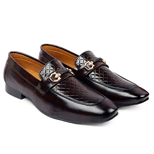 Image of YUVRATO BAXI Men's Synthetic Material Stylish Casual Loafer and Mocassin, Slip-On Shoes