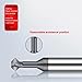 1PC Carbide Tungsten Steel Chamfering Cutter 60/120 /90 Degree Up and Down Double-Sided Machining Coated Milling Cutter Chamfer Tools (Size : for Steel, Color : 12XR90X75L)