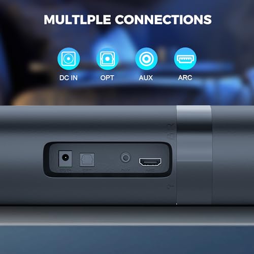 Maraawa Sound Bar with Subwoofer, Soundbar for TV Speaker Sonicwave 2.1 CH 120W Detachable 2-in-1 Home Audio System with DSP Bluetooth 5.3 Soundbar, ARC/Optical/AUX for Movies Music Gaming - image 7