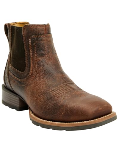 Cody James Men's Ranger Chelsea Boot Broad Square Toe Brown 9 1/2 D(M) US