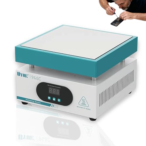 110v 600w Soldering Hot Plate, Electric Hot Plate, LED Microcomputer Electric Preheat Soldering Station Welder Hot Plate Rework Heater for IC, Tablet PC, Phone Repair, Laboratory