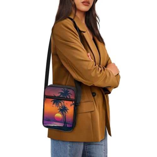 Unisex Fashion Messenger Bag Small Lightweight Crossbody Shoulder Purse Zip Cross Body Satchel with Muti Pockets4