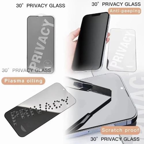 Image of Ultra Privacy Gorilla Tempered Glass for Poco F6,Anti-Spy,Military Grade Protection, 9H, Scratch-Resistant, Ultra-Clear,Anti Fingerprint,With FREE Installation kit.