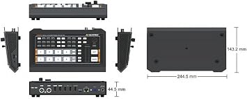 AVMATRIX Living Streaming Video Switcher HVS0403U Micro 4 Channel SDI HDMI Live Streaming for TV Broadcasts