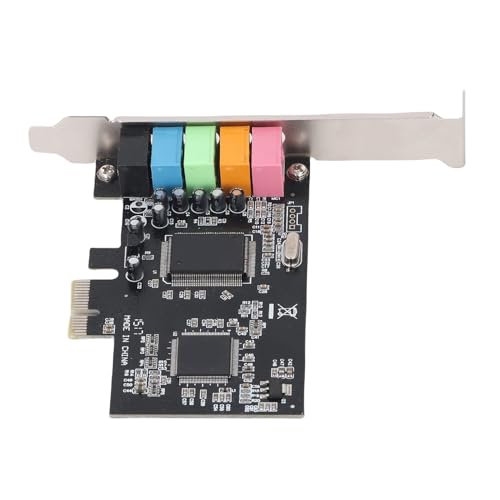 VBESTLIFE Tarjeta de Sonido PCIe, Tarjeta de Audio Interna 5.1 con Soporte de Perfil bajo, Sonido Envolvente Estéreo 3D para PC de Escritorio - imagen 7