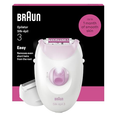 Braun Silk Epil 3 Epilatore Elettrico Donna Con Filo, Rasoio Elettrico Donna...