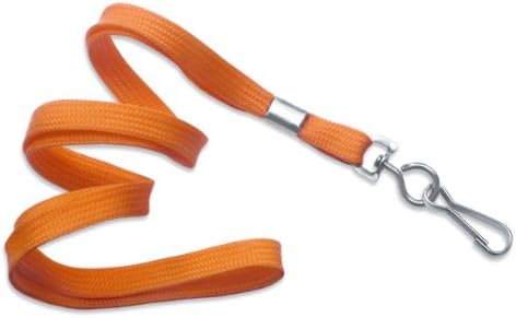 Specialist ID Bulk 100 Pack - Orange Lanyards with Swivel Hook