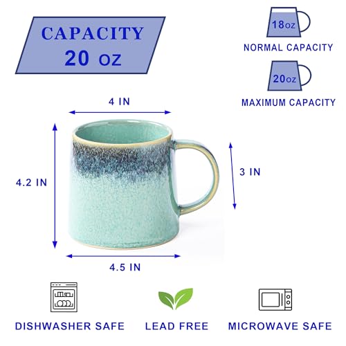 Taza Grande de Cerámica 20 oz para Café y Té miniatura 2