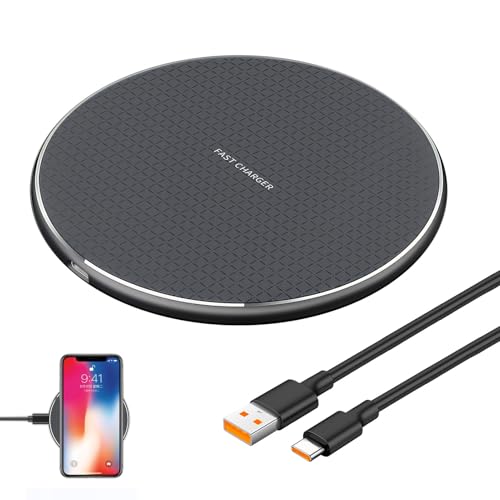 20W Cargador Inalámbrico, Cargador Base de Carga Inalámbrica 20W Compatible con i-Phone 15 14 13 12 11 Pro MAX SE Sam-Sung Galaxy S24 S23 S22 S21 S20 Note 20 10 Hua-wei Pixel Xiao-mi Qi