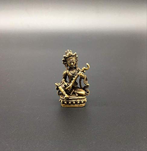 Statue de décoration de la maison et figurine d'ornement bodhisattva en laiton