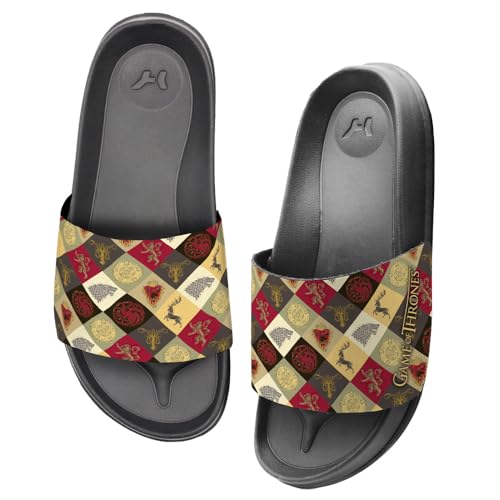 Popfunk Game of Thrones Sigil Pattern Unisex Adult Slides Sandals Officially Licensed Hypd Slydr Switch™3