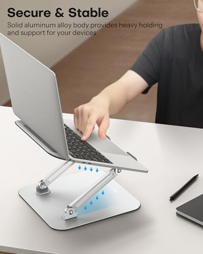 OMOTON Adjustable Metal Laptop Stand – Foldable & Portable — view 8