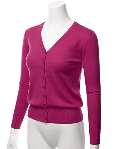 Image of LALABEE Women's V-Neck Long Sleeve Button Down Sweater Cardigan Soft Knit(S-XXL)