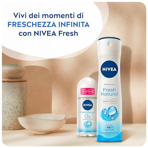 Nivea Roll On Fresh Natural Aluminium Deodorant, 50 ml