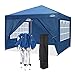 Produktbild COBIZI Pavillon 3x3, Faltpavillon 3x3 Wasserdicht Stabil Winterfest|8X Heringe|4X Windseil|UV-Schutz 50+|Hoch Dichte Plane|Pop up Pavillon Klappbar 3x3m Zelt 3x3 Partyzelt(Blau)