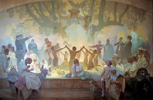 Poster l'épopée slave Mucha décoration murale artistique pour grand salon