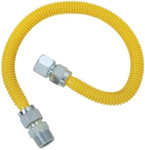 BrassCraft ProCoat 1/2 in. 5/8 in. Dia. 48 in. Stainless Steel Gas Connector