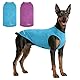 Kickred 2er Pack Sommer Hundeshirts, schnell trocknende atmungsaktive Hundebekleidung ärmellose Westen, leicht mit einzigartigen Mustern für mittlere Hunde (Hellblau+Fuchsia, XL)