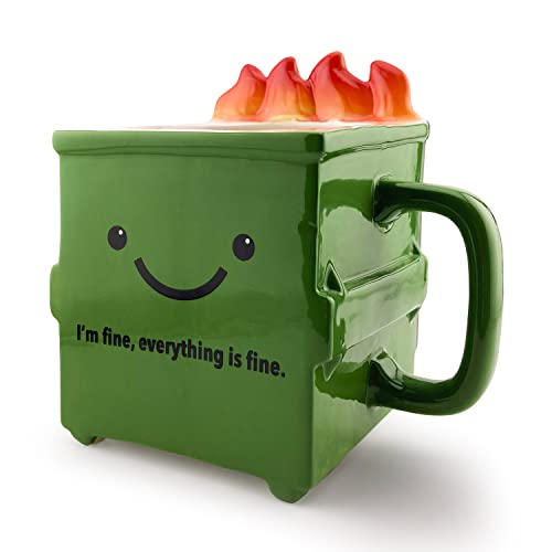 Mug Dumpster Fire Cerámica 20oz Capacidad