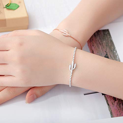 Minimalist Cute Stylish Prickly Pear Cactus Charm Pull String Bracelet2