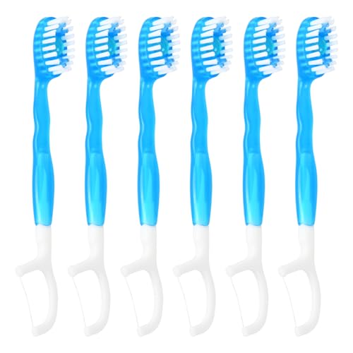 Juego De 6 Piezas Cepillo De Dientes Viaje, Cepillo Dientes Viaje Cepillo De Dientes Desechable, Kit Cepillo Dientes Viaje Para El Cuidado Bucal Sobre La Marcha