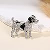 Jolies broches en forme d'animal faites à la main - Épingles en forme de chien - Texture en alliage - Pour tenues tendance et cadeaux - Broche en forme de chien avec strass, taille unique, Comme #3