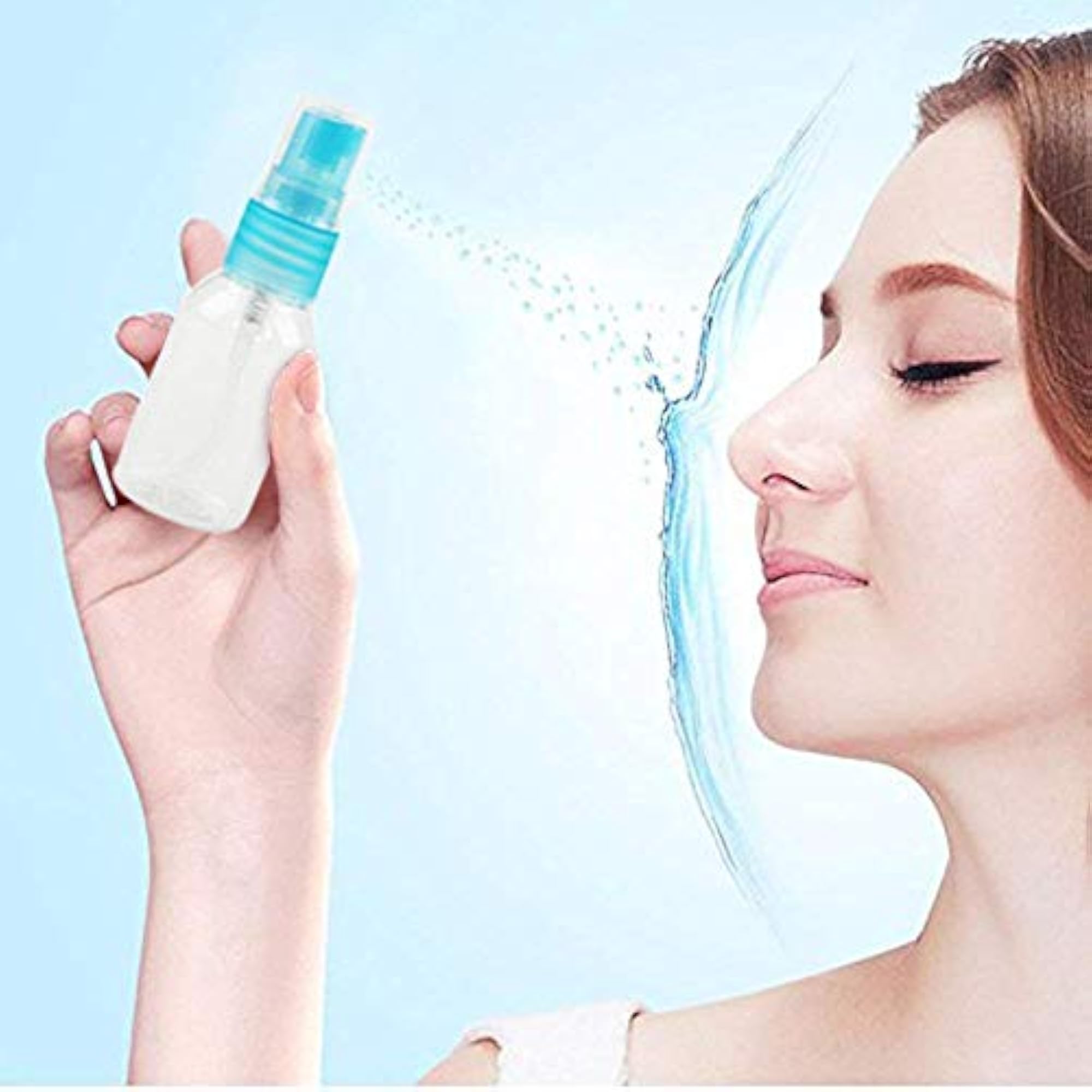 Pack of 20 Clear Plastic Mist Spray Bottles, 50 ML