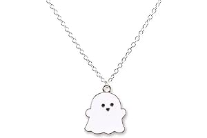 Cute Ghost Couples Pendant Necklace