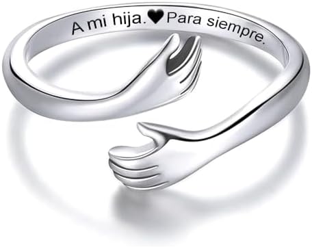 Anillo Mujer A Mi Hija en Plata de Ley 925 - Regalo para Ella de ...