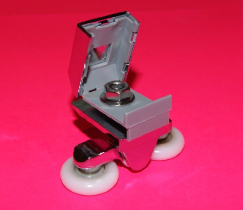 ShowerPart Twin/Double Top Shower Door Rollers/Wheels/Runners L020, Shower Door Wheel Diameter 23mm, Wheel Thickness 6mm - Image 3