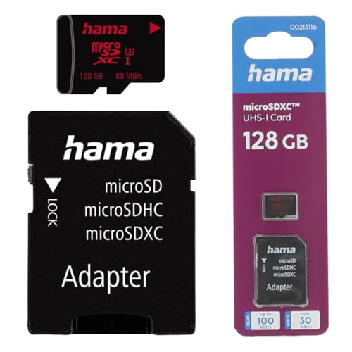 Memoria MicroSDXC 128GB Hama para solucionar la falta de espacio y guardar todas tus fotos