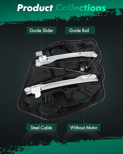 Image of SCITOO Front Right Passenger Side Power Window Regulator without Motor Compatible with 2014-2015 for Kia for Optima, 824812T510