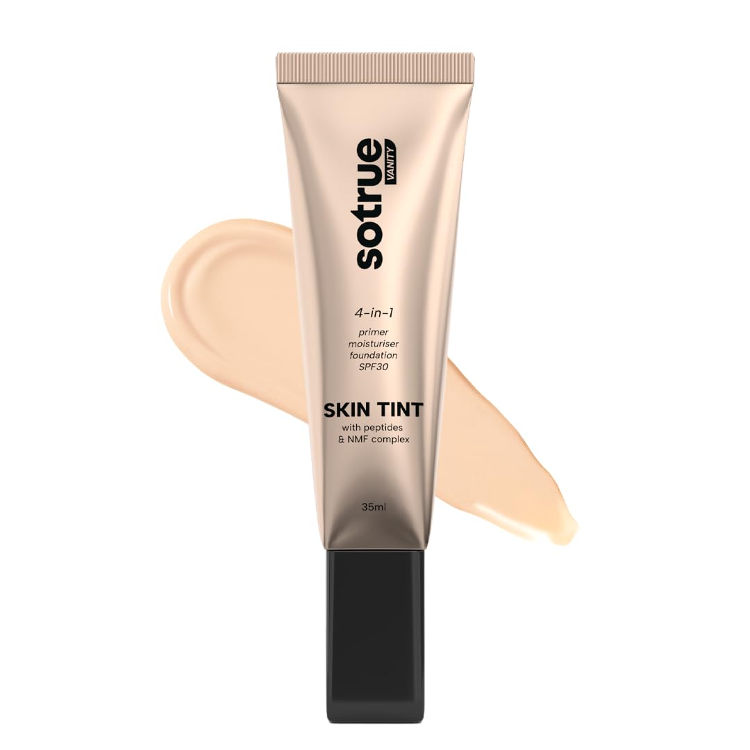 Sotrue 4-in-1 Skin Tint with SPF 30, Light Coverage, Dewy Finish, Hydrating & Priming Formula with Collagen Peptide, NMF Complex & Vitamin E – Foxnut-image-48