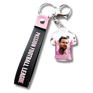Lionel Messi keychain number 10 Miami Pink – Miami International, Pendant keychain. Pendant keychain, for backpacks, bags, perfect for gift, Miami Rosa, Soccer gifts for fans