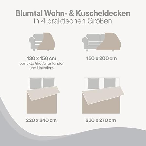 Blumtal Флисовое одеяло 270 x 230 см серое сертификат Oeko-Tex одеяло для дивана Cocooning плотное флисовое одеяло пушистое мягкое и теплое высокое качество