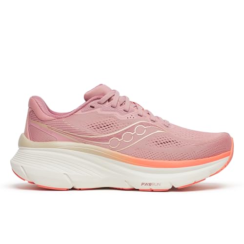 Saucony Womens Guide 19 Sneaker Mauve/Salmon 5