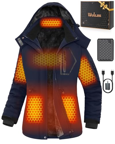 Women Heated Jacket Battery Pack Included Ski Snow Snowboard Coat