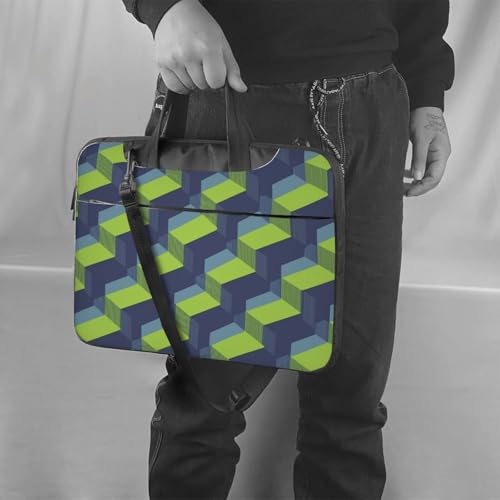 Maletín para laptop impermeable 14 pulgadas verde miniatura 2