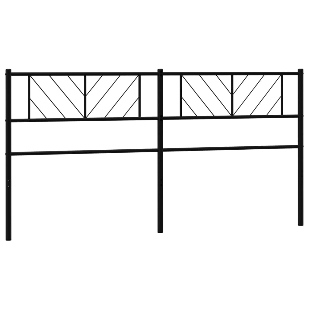 Testiera in metallo nero per letto da 200 cm, in acciaio verniciato a polvere, robusta headboard only, gambe stabili, montaggio a parete, moderno cabeceras de cama