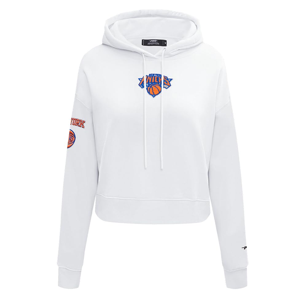 Pro Standard Womens NBA Classic Chenille Cropped Pullover Hoodie