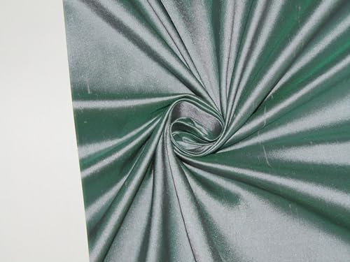 Tissu Dupion soie vert et lavande 137 cm pour coudre une robe d'invitée de mariage