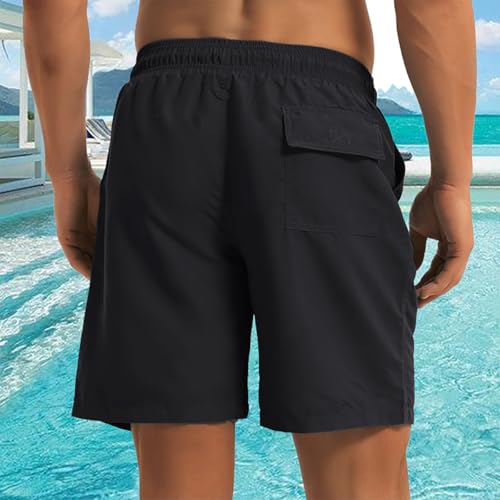 Men's Swim Trunks Quick Dry Mesh Lining Bathing Suit Shorts with Pockets2