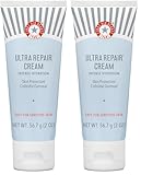 First Aid Beauty Ultra Repair Cream Intense Hydration Moisturizer for Face and Body - 2 oz. Travel Size (Pack of 2)