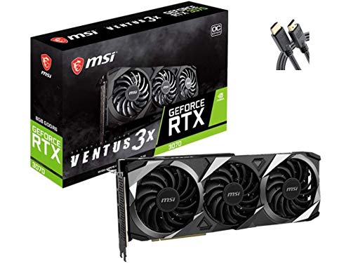 2021 MSI Q[~O GeForce RTX 3070 8GB GDRR6 256-Bit HDMI/DP TORX t@ 3.0AyA A[LeN`OC OtBbNXJ[h (RTX 3070 Ventus 3X OC) +AllyFle